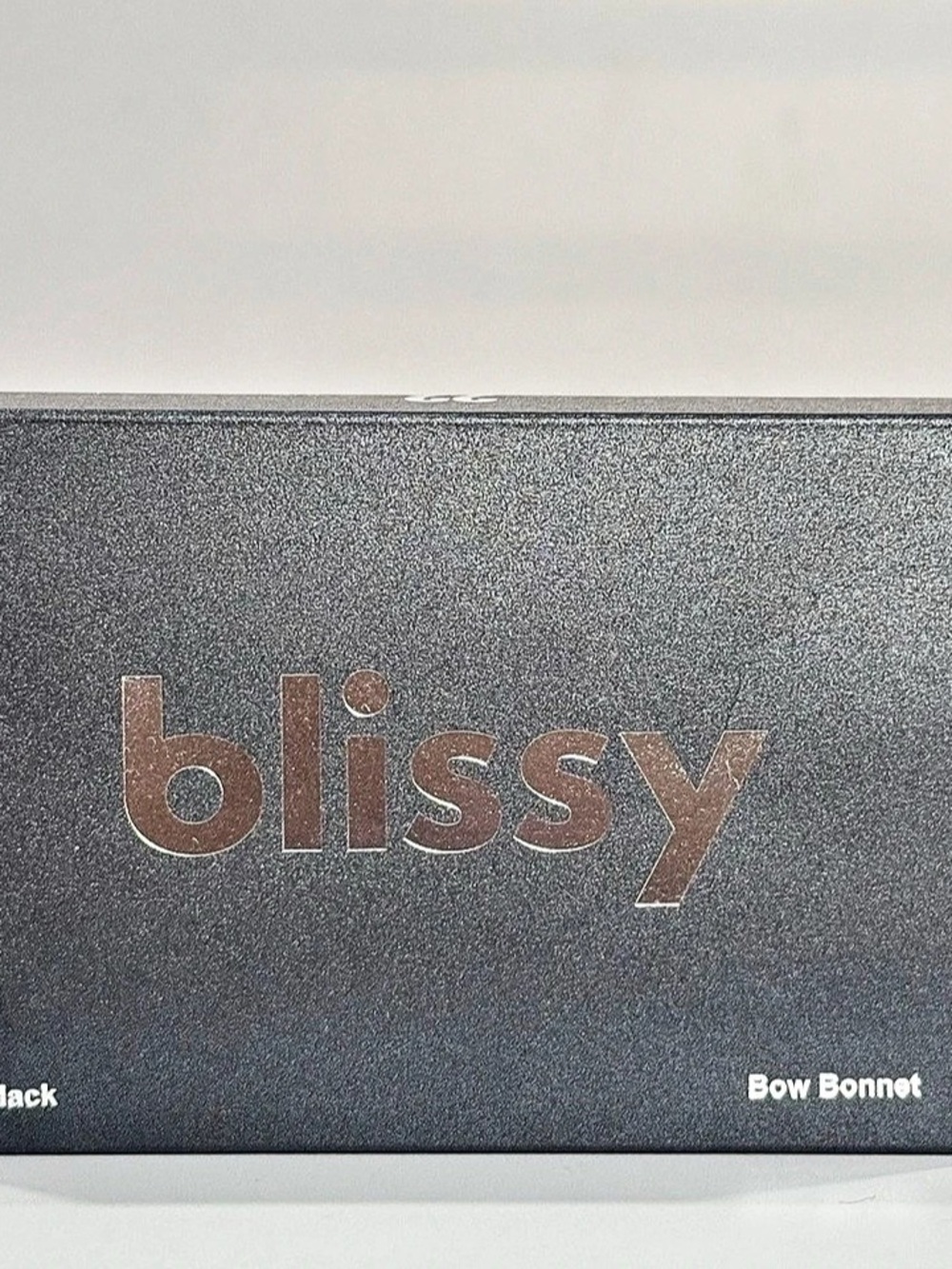 Blissy Bow Bonnet Black 100% Pure Mulberry Silk NEW UNUSED $95 Retail